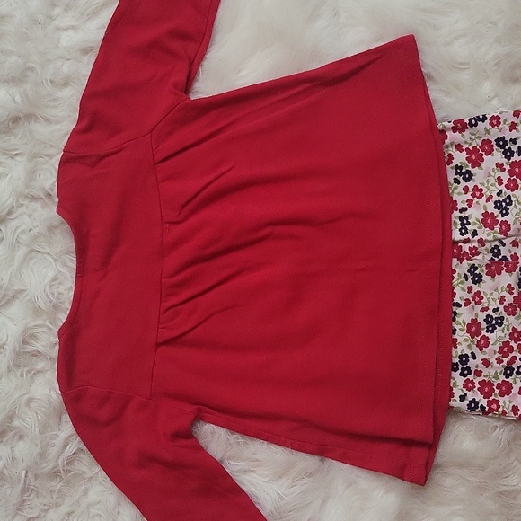 GYMBOREE Toddler girl's matching set- long sleeve shirt and flower pants size 2T - Picture 7 of 8